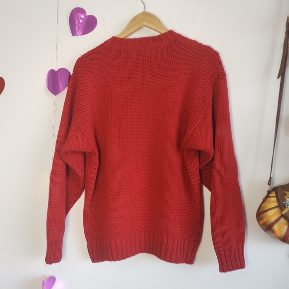 Vintage 90s Cable Knit Crew / Jumper - Picture 4 of 10